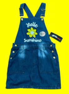NWT girls overall dress 12